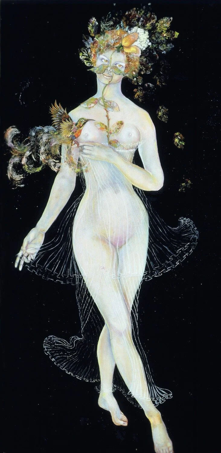 ..Woman with Bird..