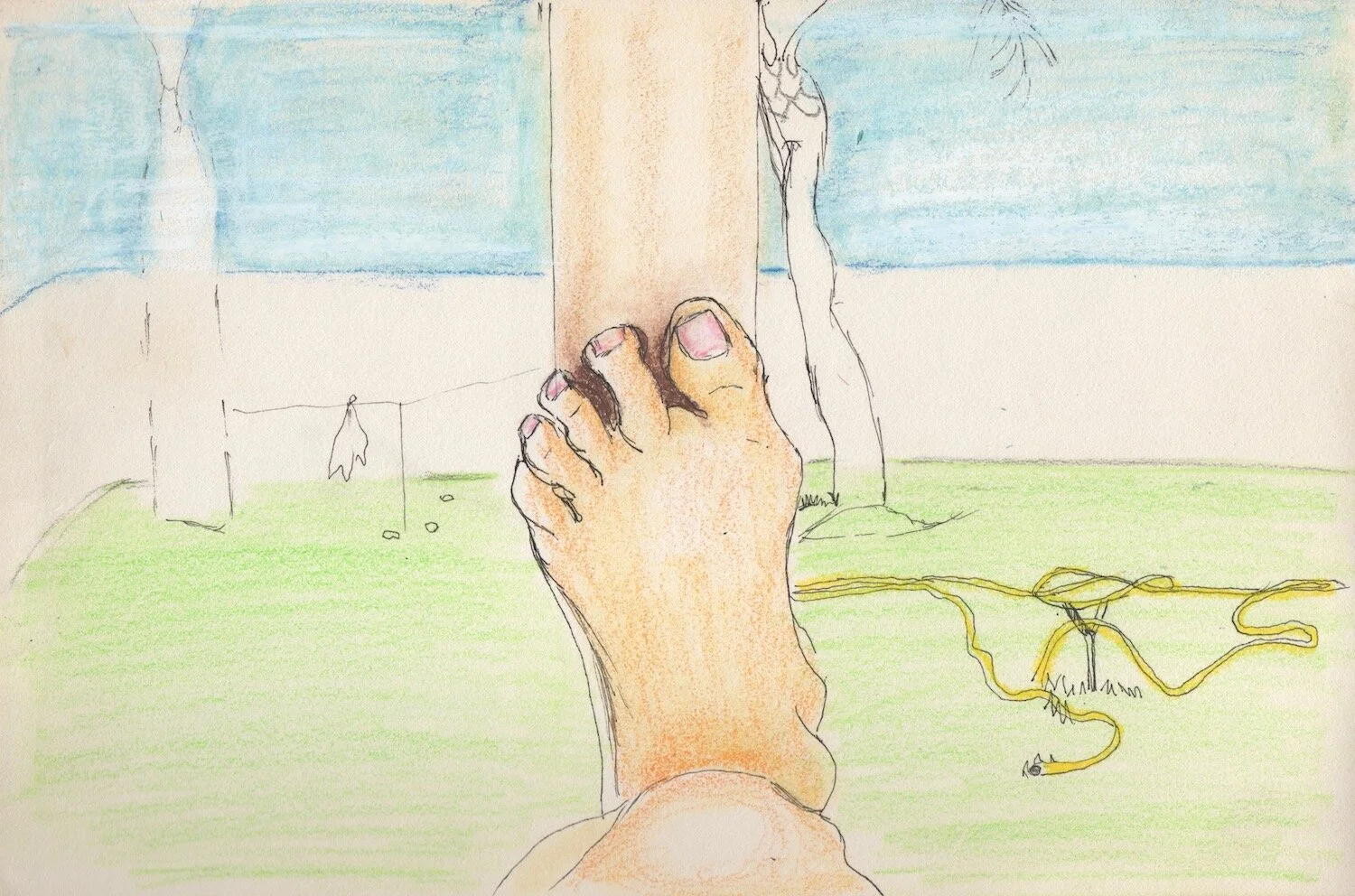 ..Landscape with Foot Sketch..