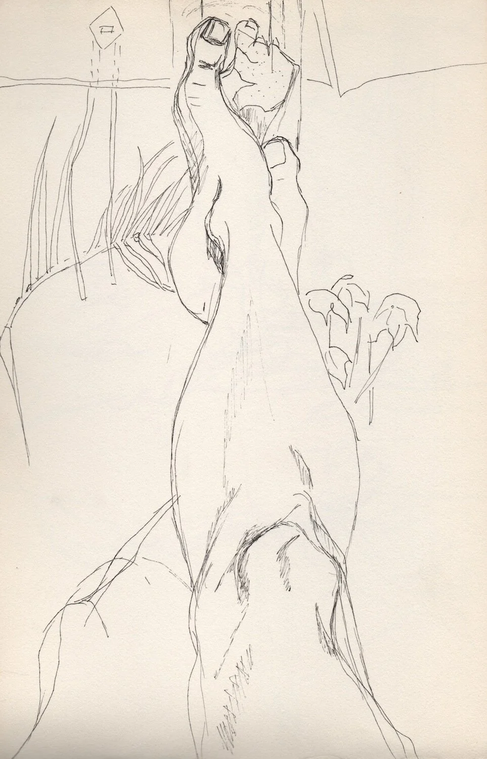 ..Sketch of Feet and Legs..