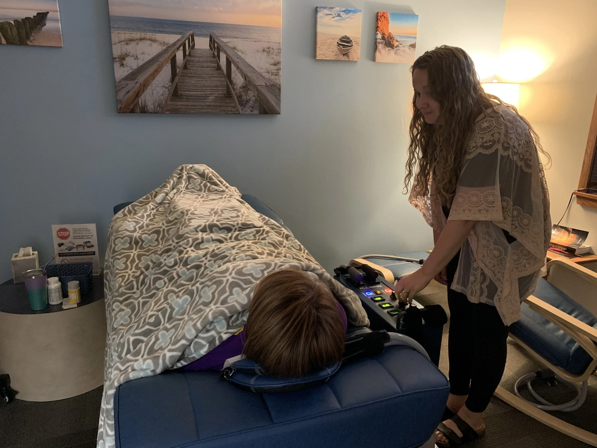 A peaceful room for your 1 hour session.