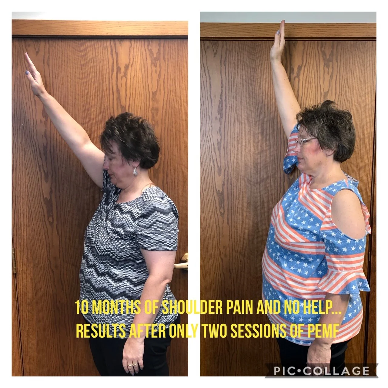 She had great results in two sessions and is continuing to experience more with her sessions. 