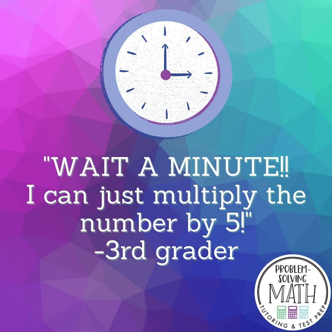 These AHA moments are the best!! 🌟

After telling time by counting by fives all the way around the clock several times, this student found a &quot;secret shortcut.&quot; Guess what? Discovering this secret shortcut herself gave her confidence to try