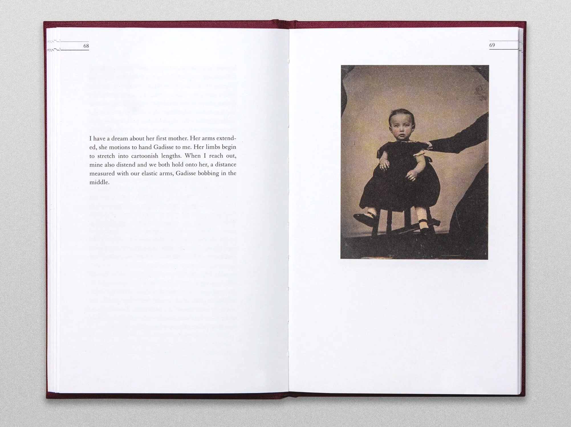 Spread from "Hidden Mother" by Laura Larson. Saint Lucy Press, 2017. 