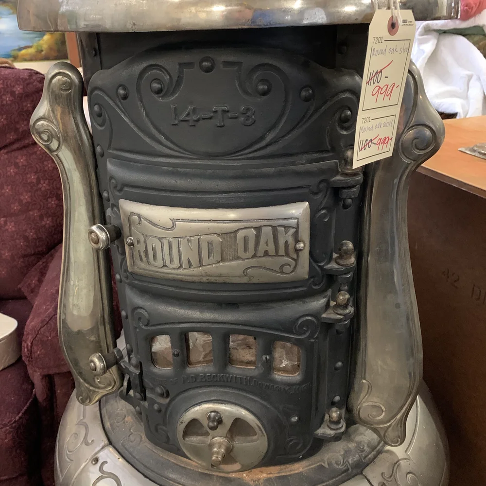 Round Oak Woodstove — The Predecessors Estate Sales - Online