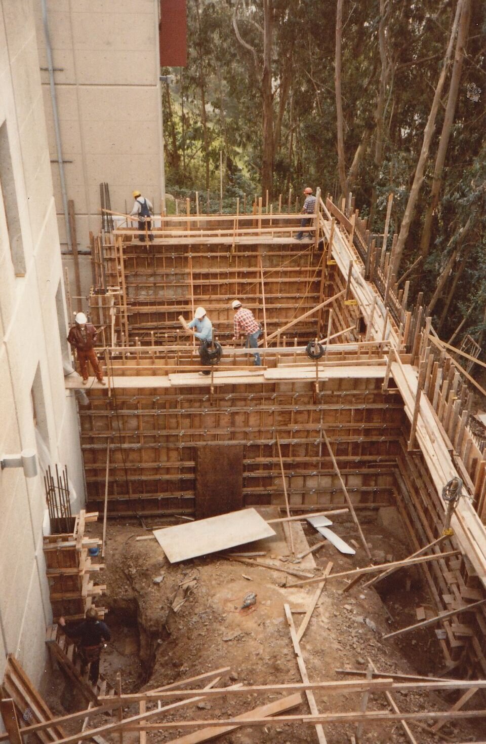 workers constructing base