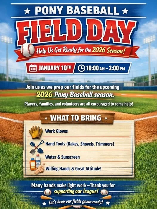Pony Baseball Field Day