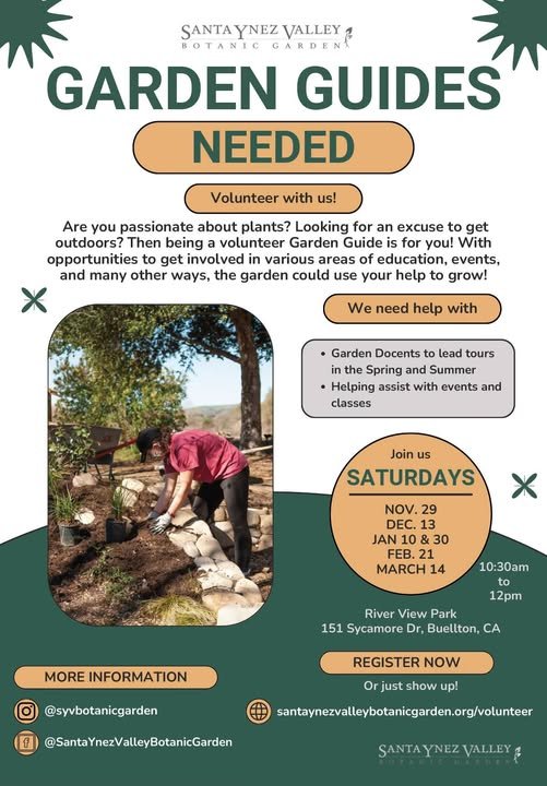 SYV Botanic Garden Guides - Volunteer! 