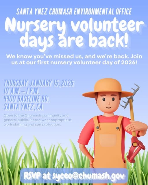 Chumash Nursery Volunteer Days