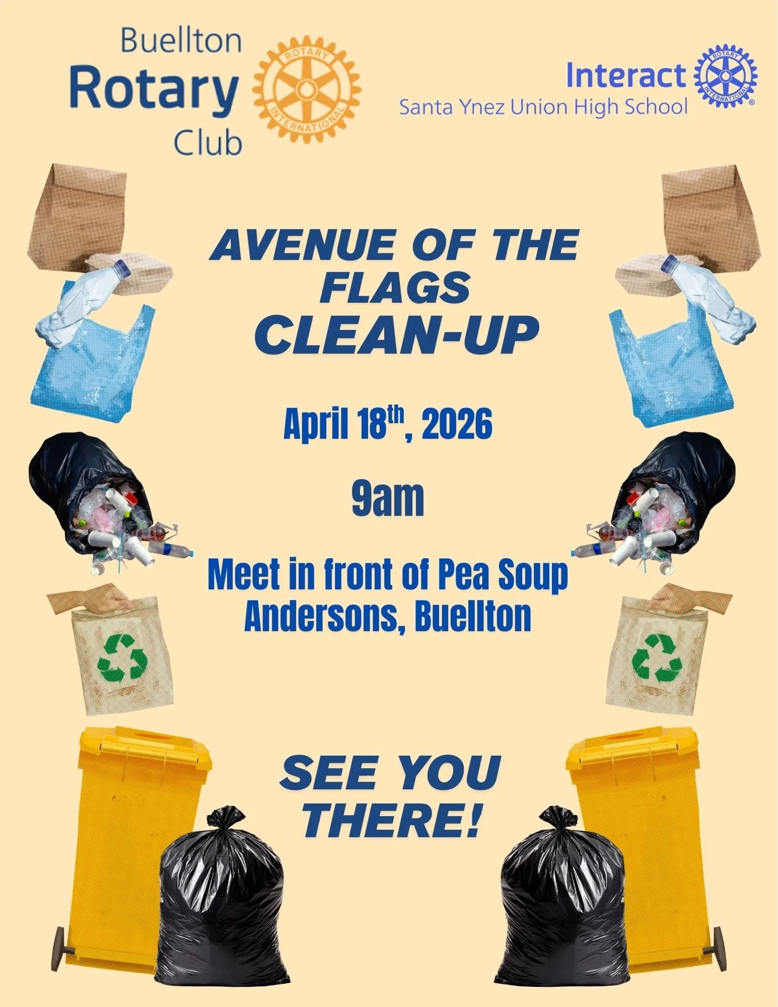 Ave of the Flags - Clean-up