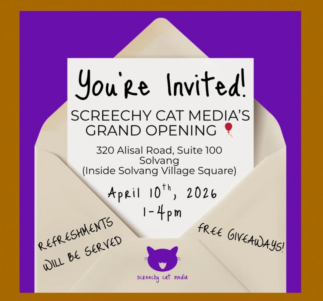 Screechy Cat Media - Grand Opening