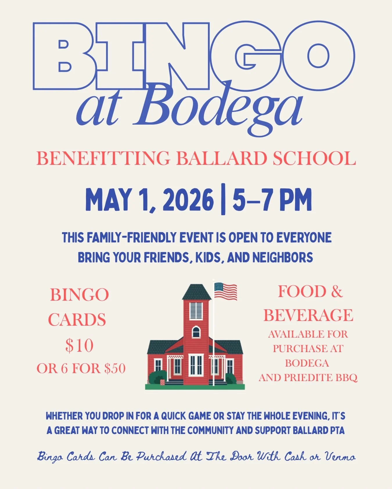 Bingo - Benefitting Ballard School