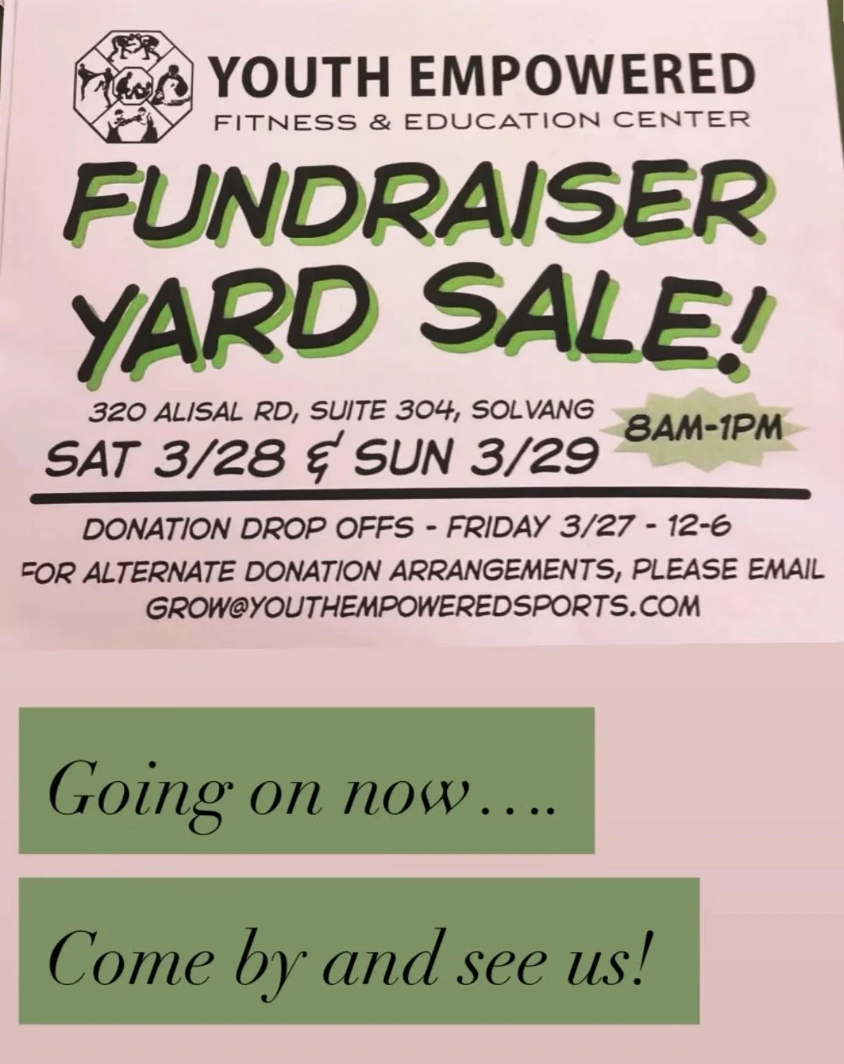 Youth Empowered Fundraiser Yard Sale