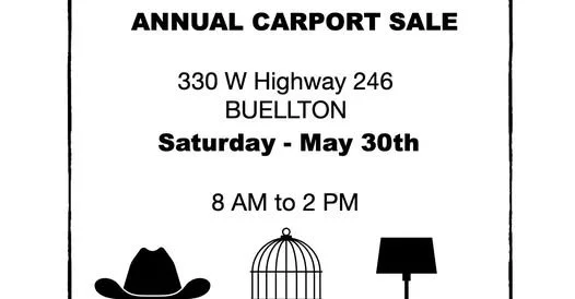 Annual Carport Sale - Ranch Club Estates