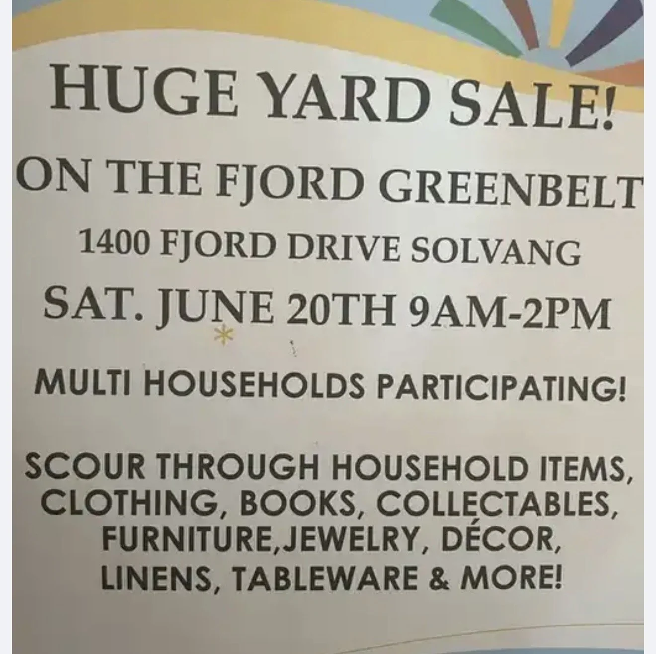 Fjord Yard Sale