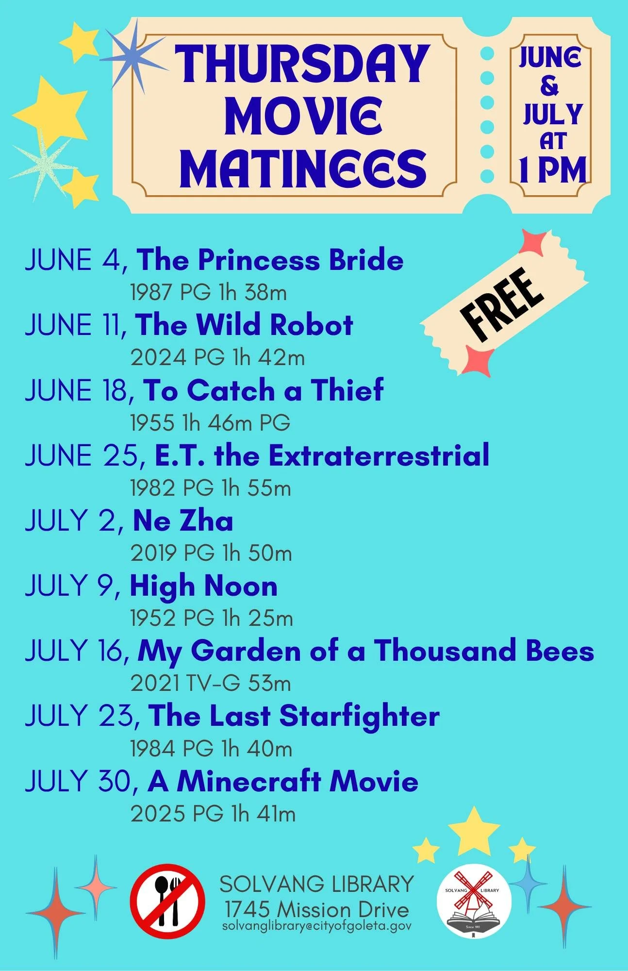 Thursday Movie Matinees 