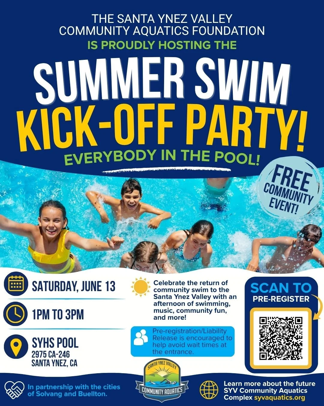 Summer Swim Kick-Off Party!
