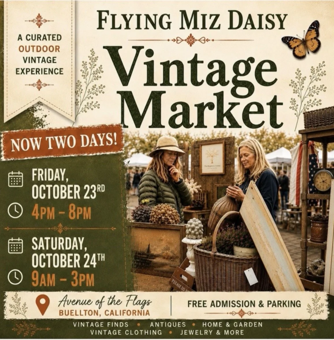 Flying Miz Daisy - Vintage Market