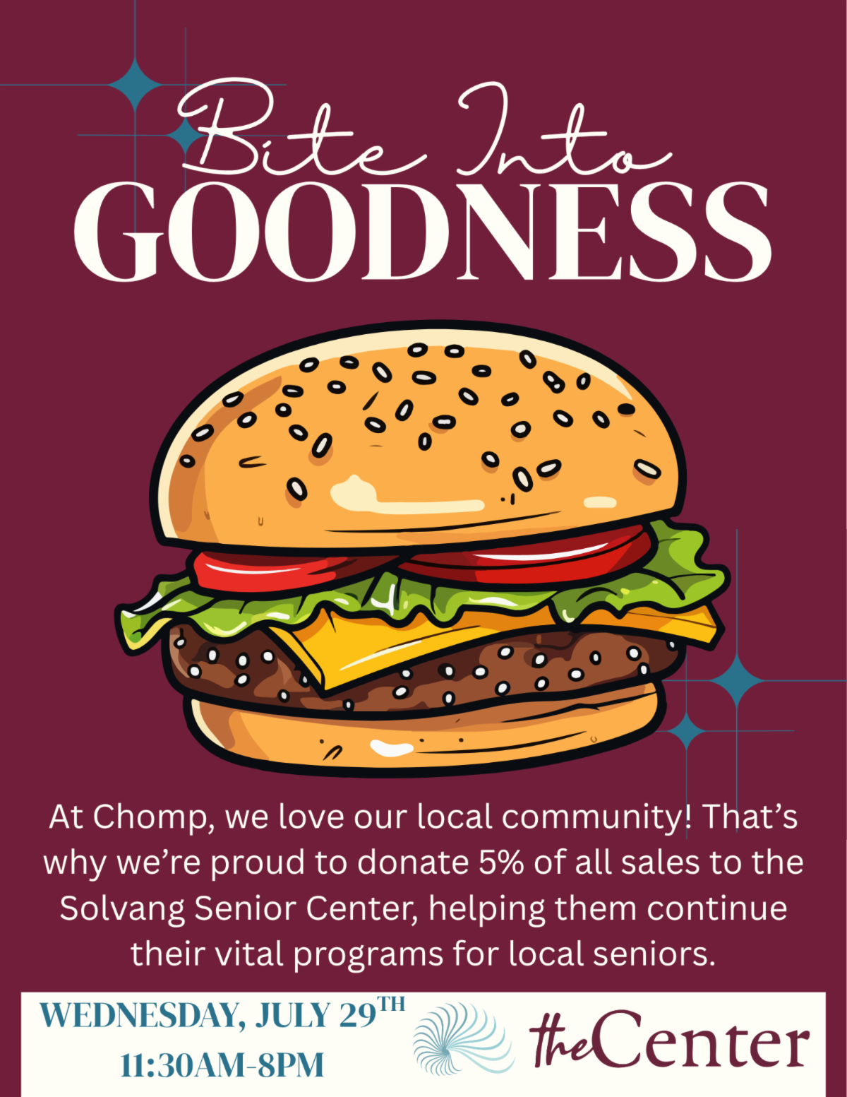 Chomp - 5% to Solvang Senior Center