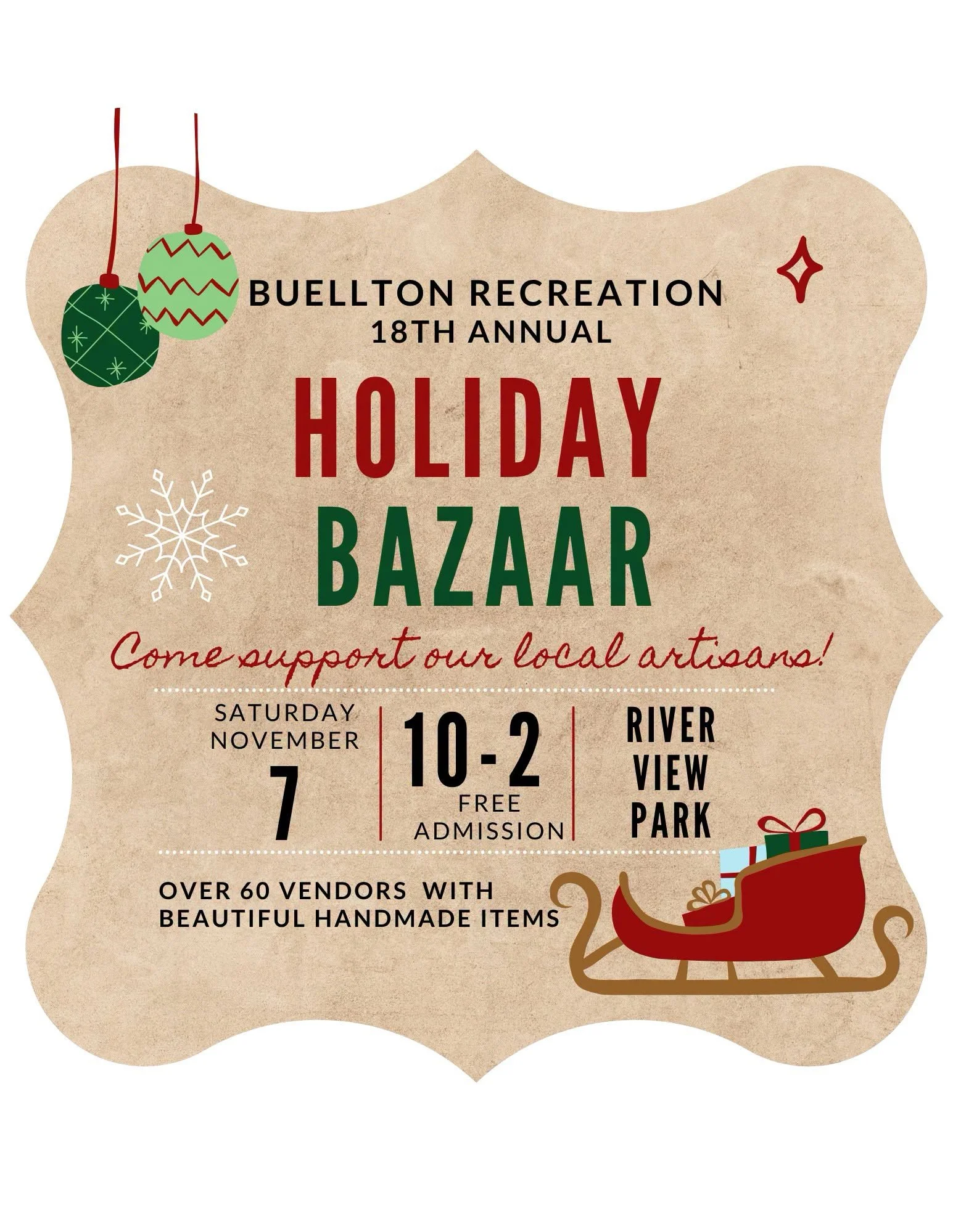 Holiday Bazaar - Buellton Rec