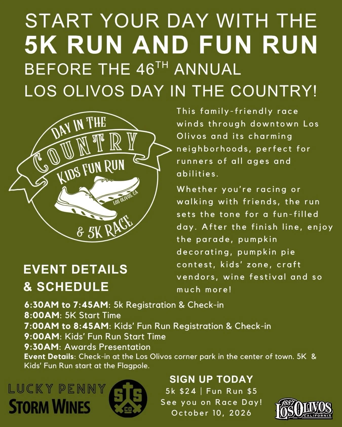 5K Run - Los Olivos Day in the Country