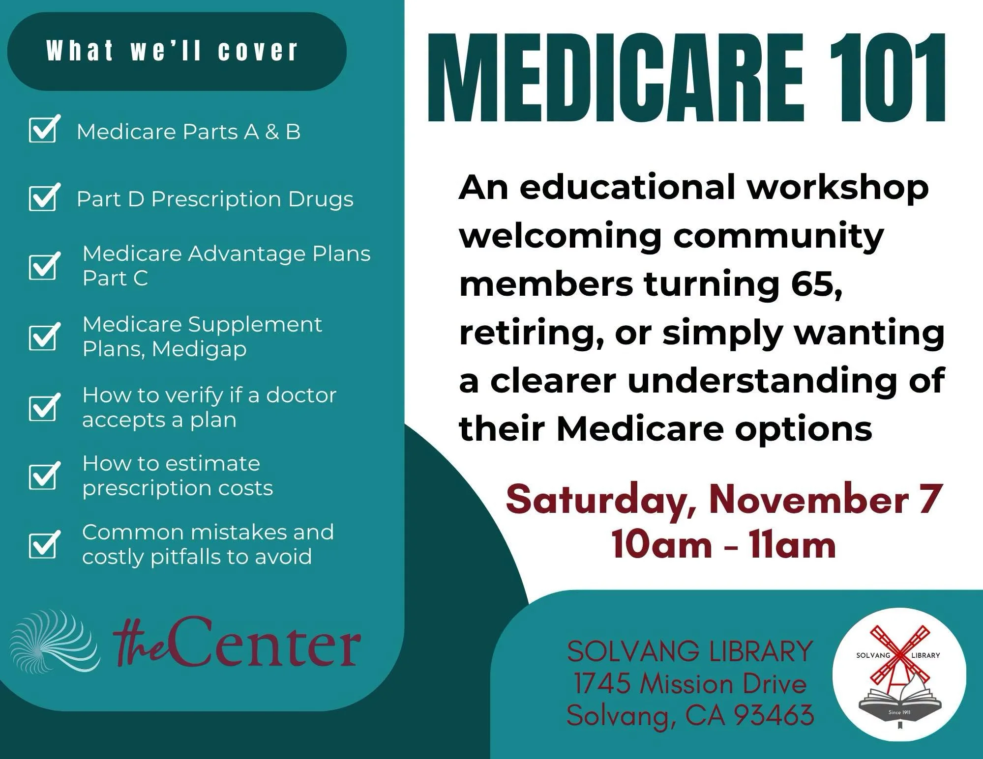 Medicare 101 - Educational Workshop