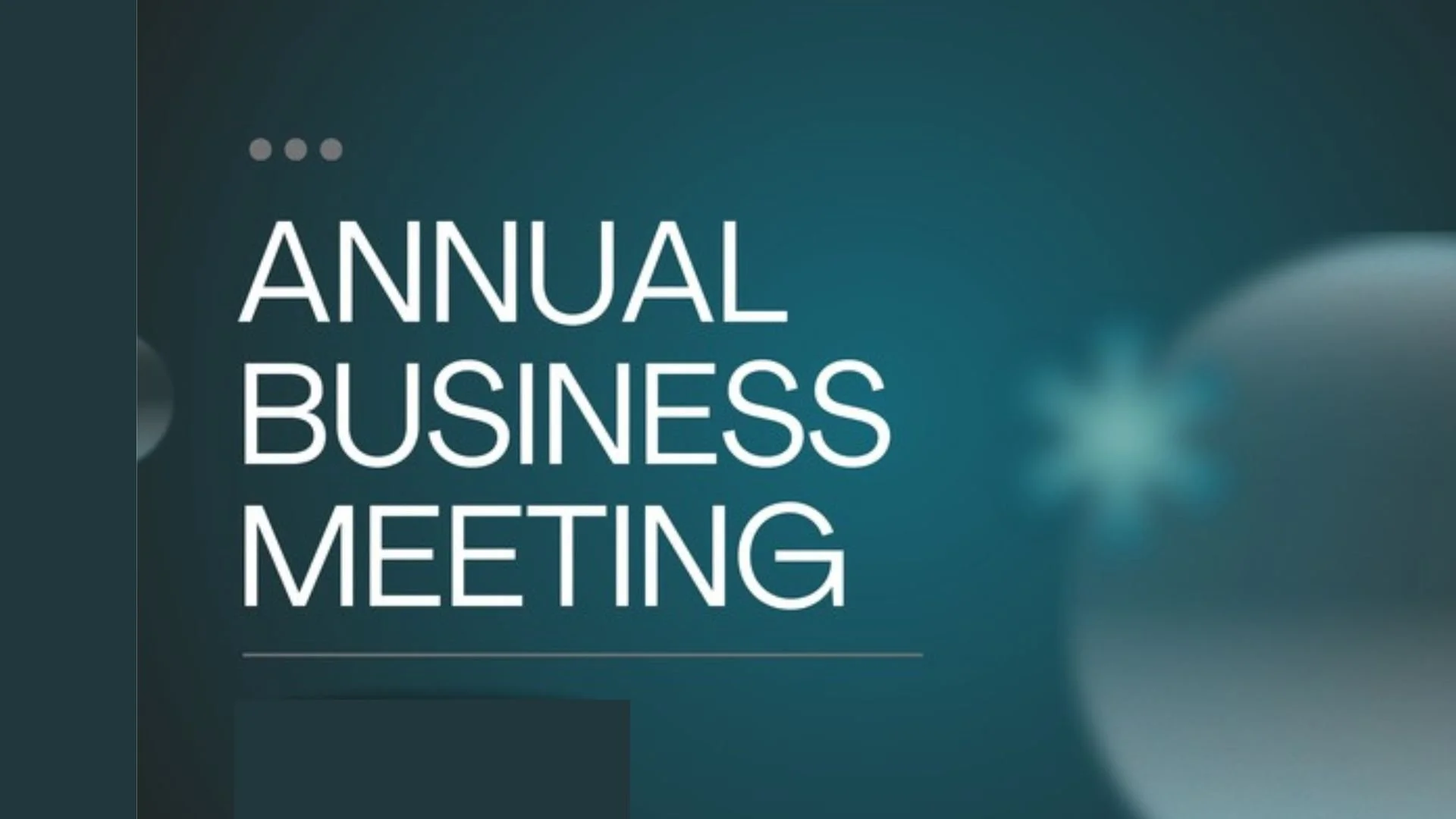 Annual Business Meeting