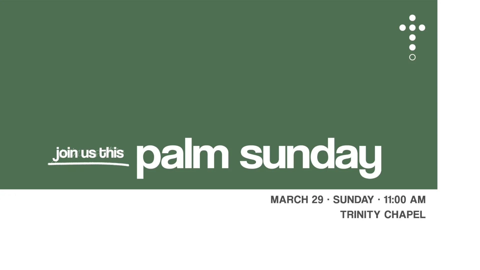 Palm Sunday Service