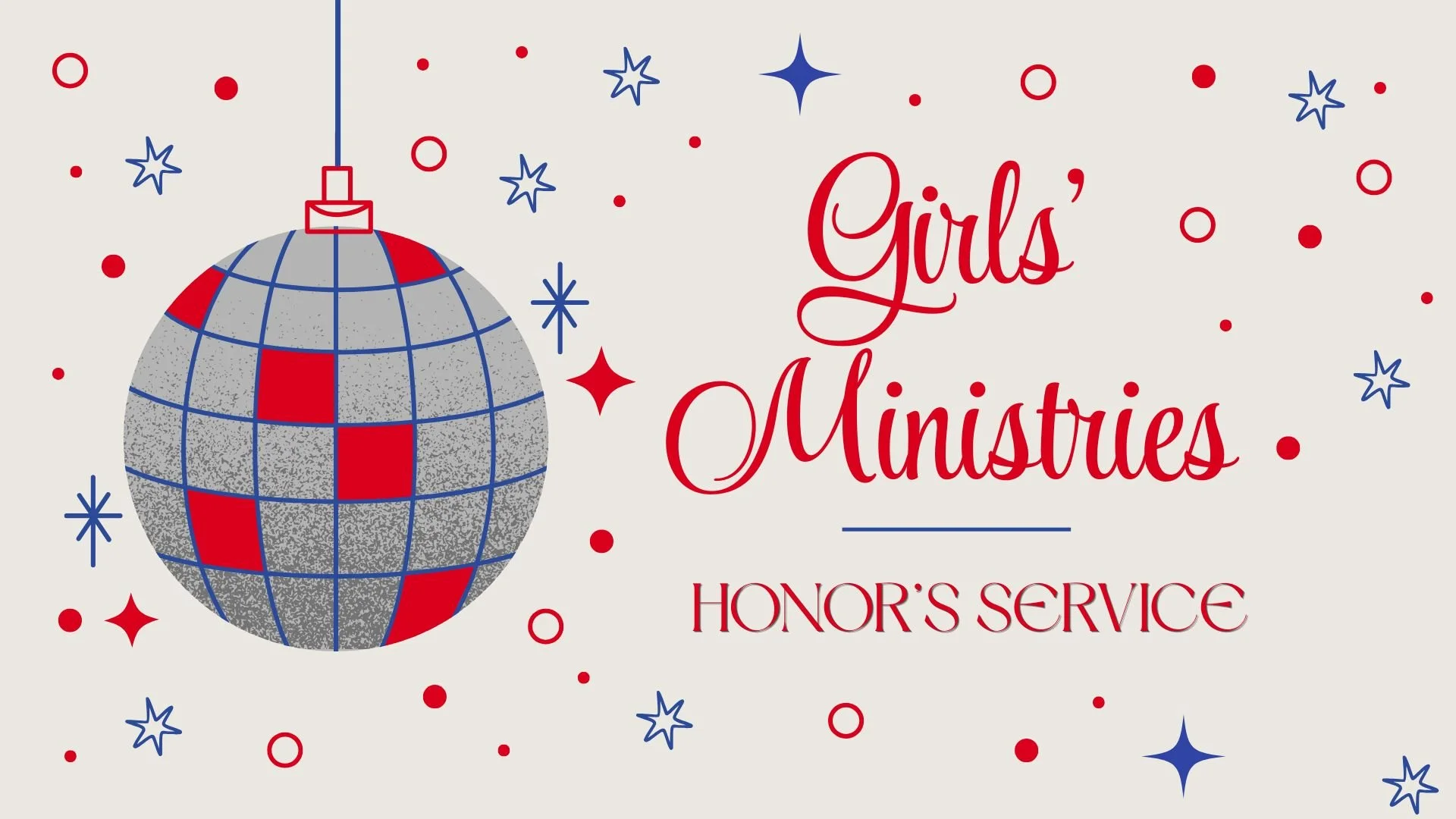 Girls Ministries' Honor's Service