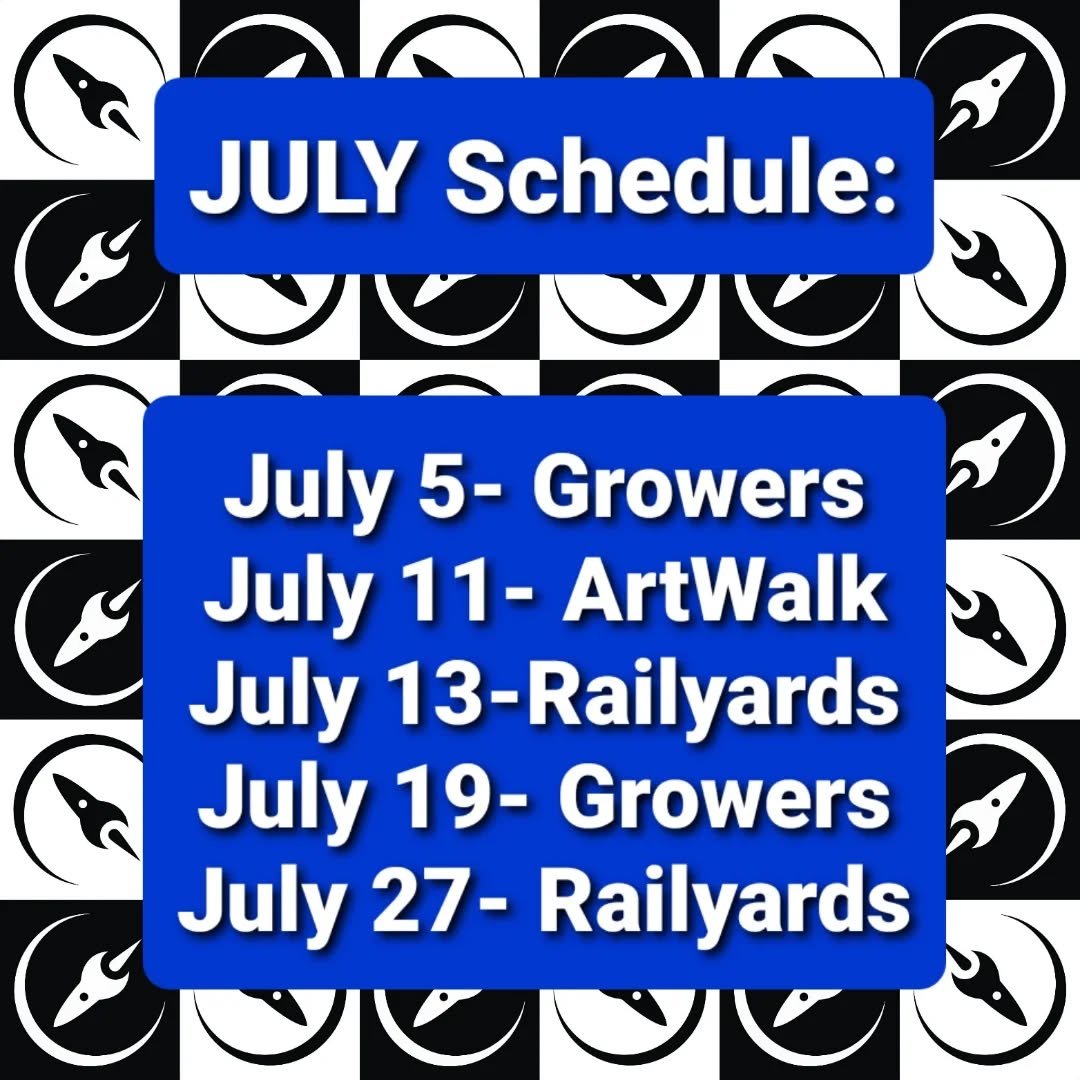 Current schedule for the July 2025 market season.
🚀