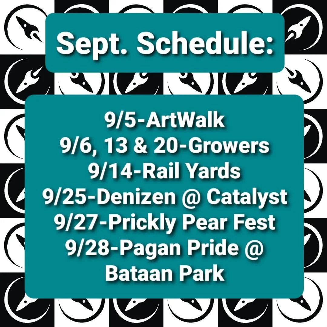 I'll be hopping all over town this month. Catch me if you can...π