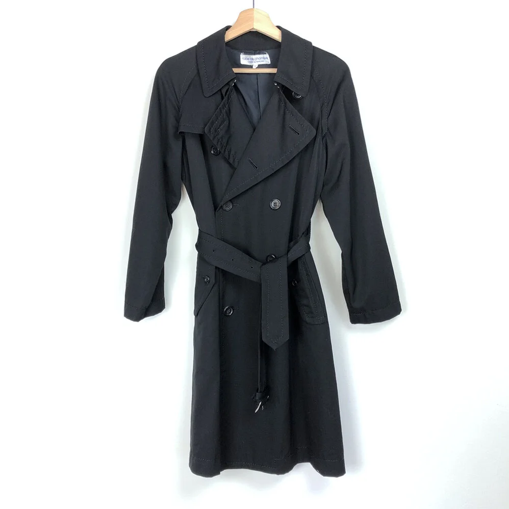 Comme des Garçons Black Gabardine Trench