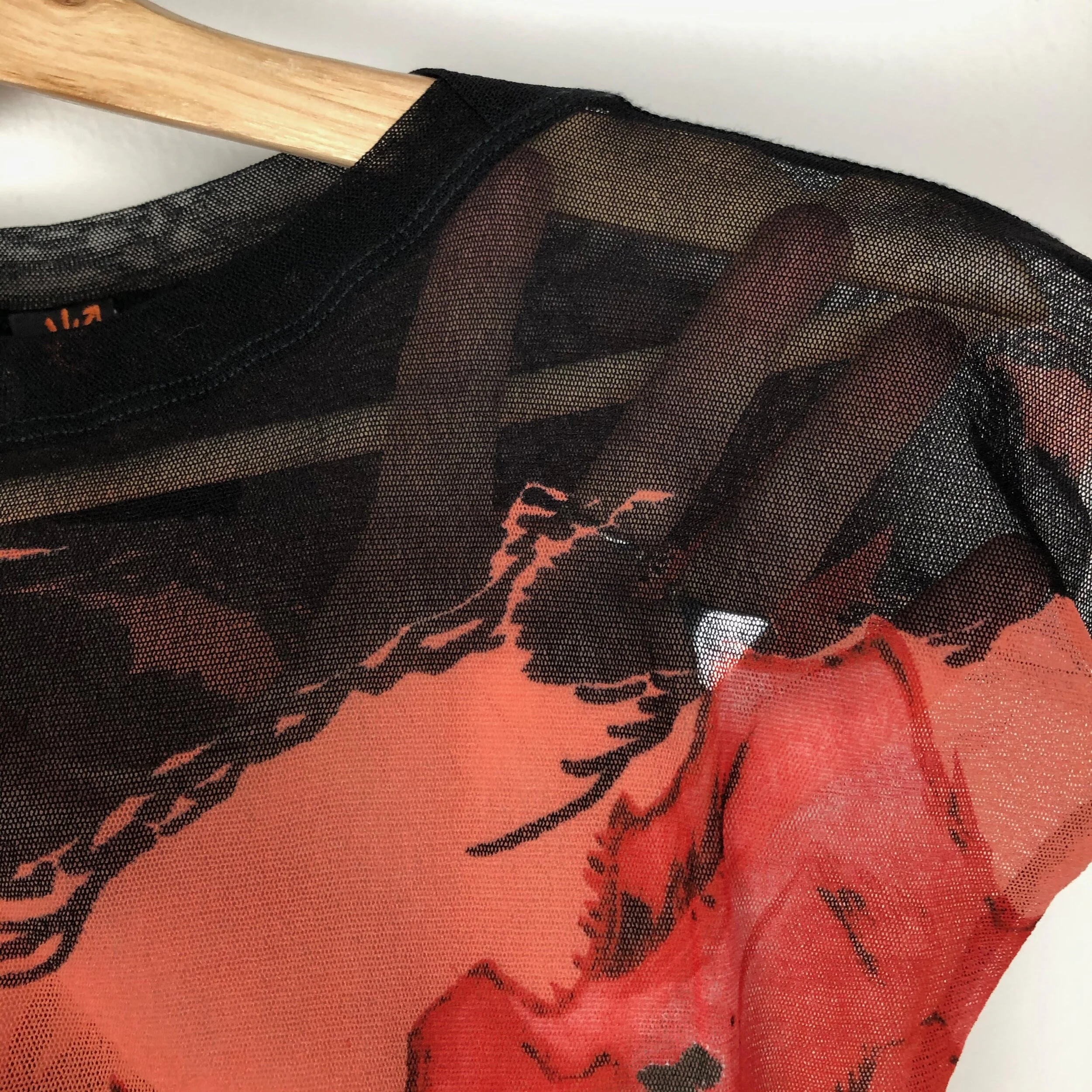 90s Jean Paul Gaultier Soleil Sheer Mesh Eagle Top — Sleeper