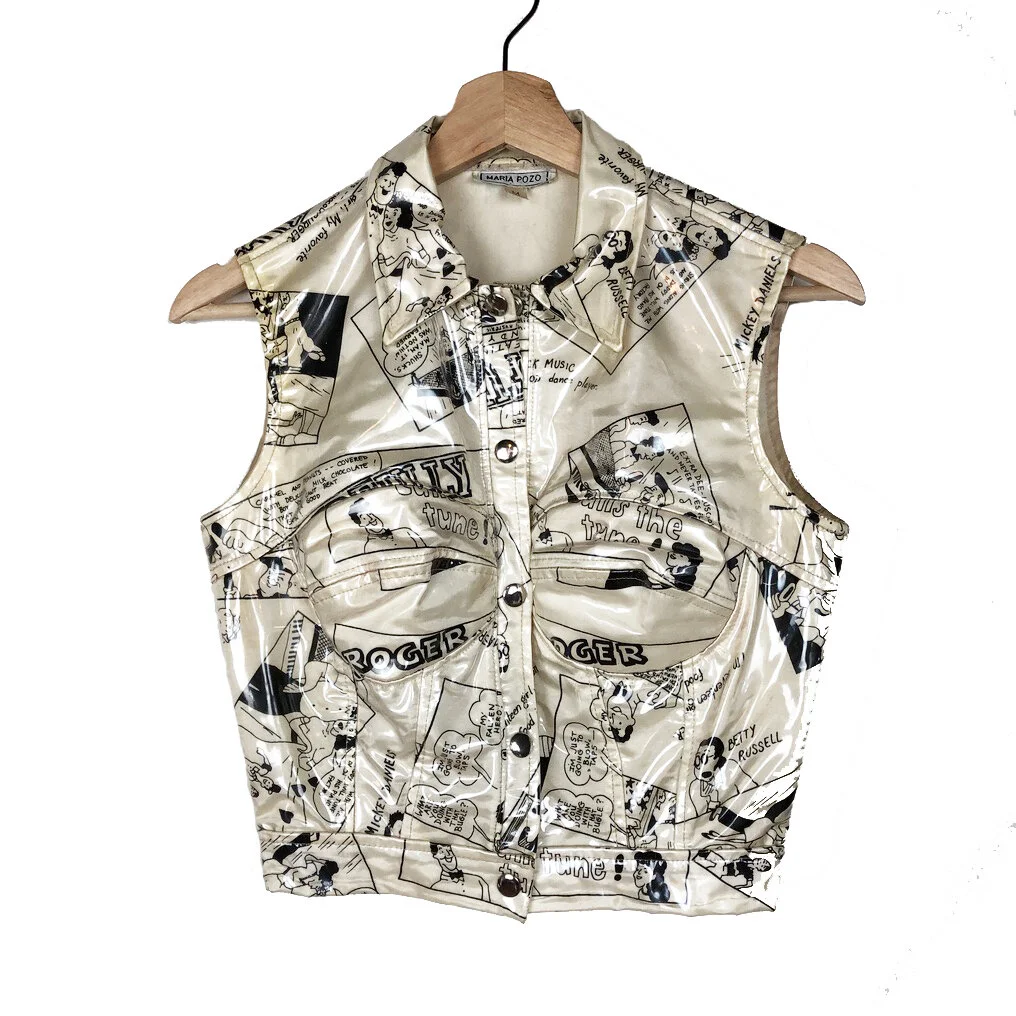 Vintage Maria Pozo Vinyl Comic Book Top