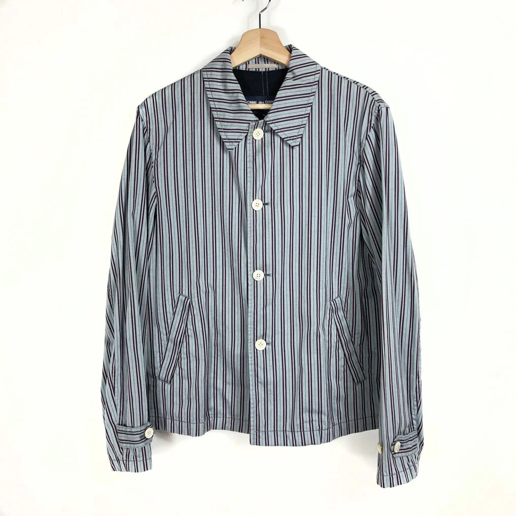 Comme Des Garçons Homme Railroad Striped Jacket