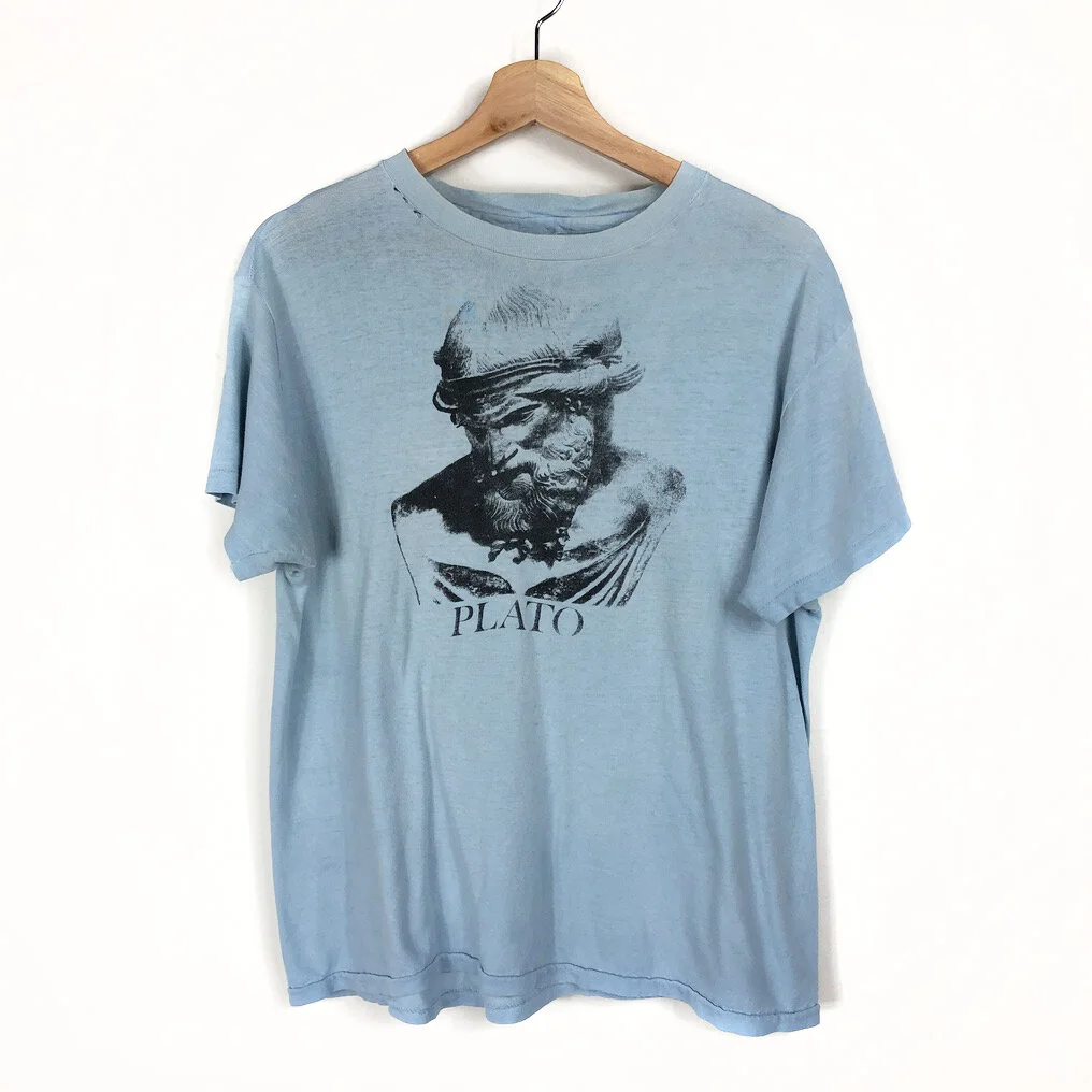 Distressed Vintage Plato T Shirt