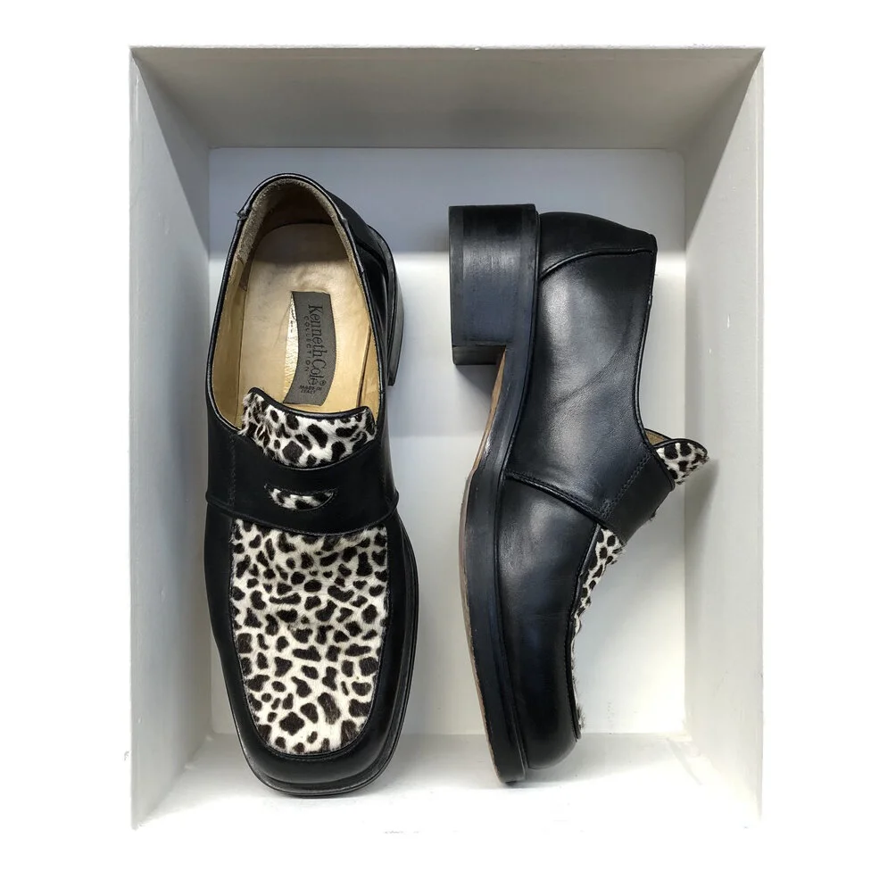 Vintage Spotted Pony Hair Loafers