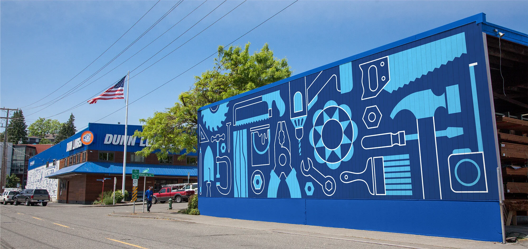 Dunn Lumber Murals — Matt Naylor