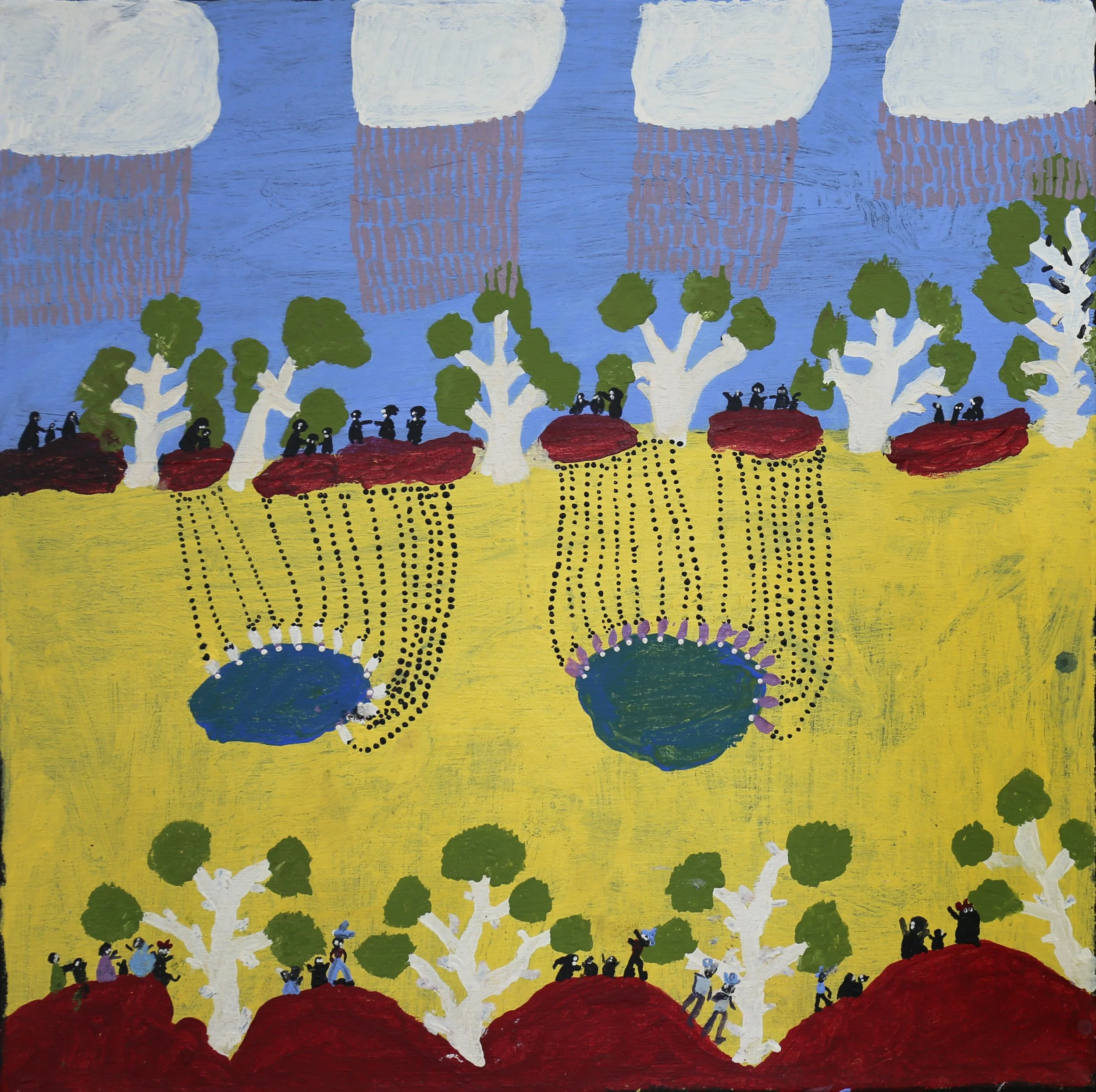 Grace Robinya / Birds at waterholes on Napperby Creek
