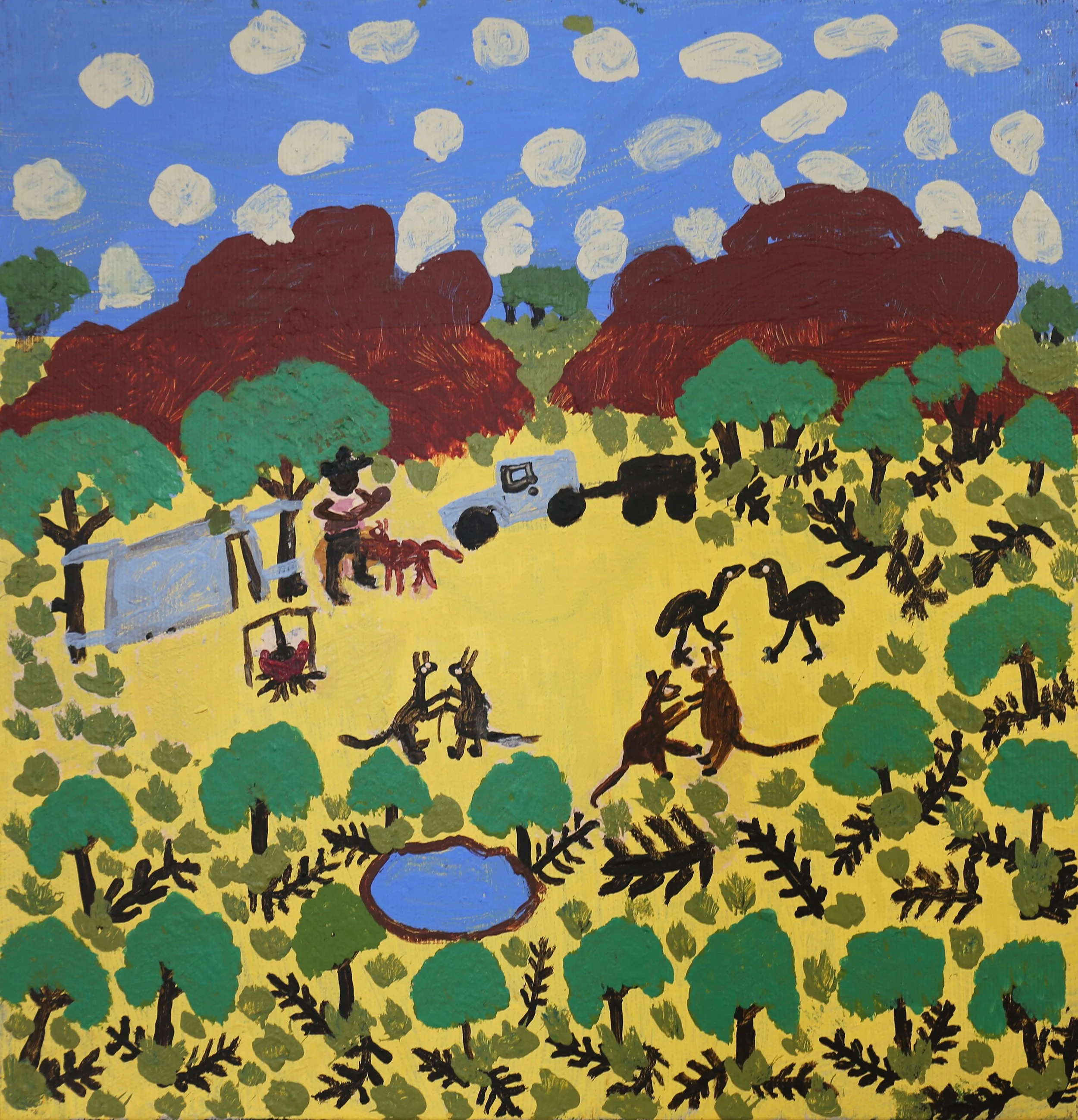 Grace Robinya / Cowboy camping out bush