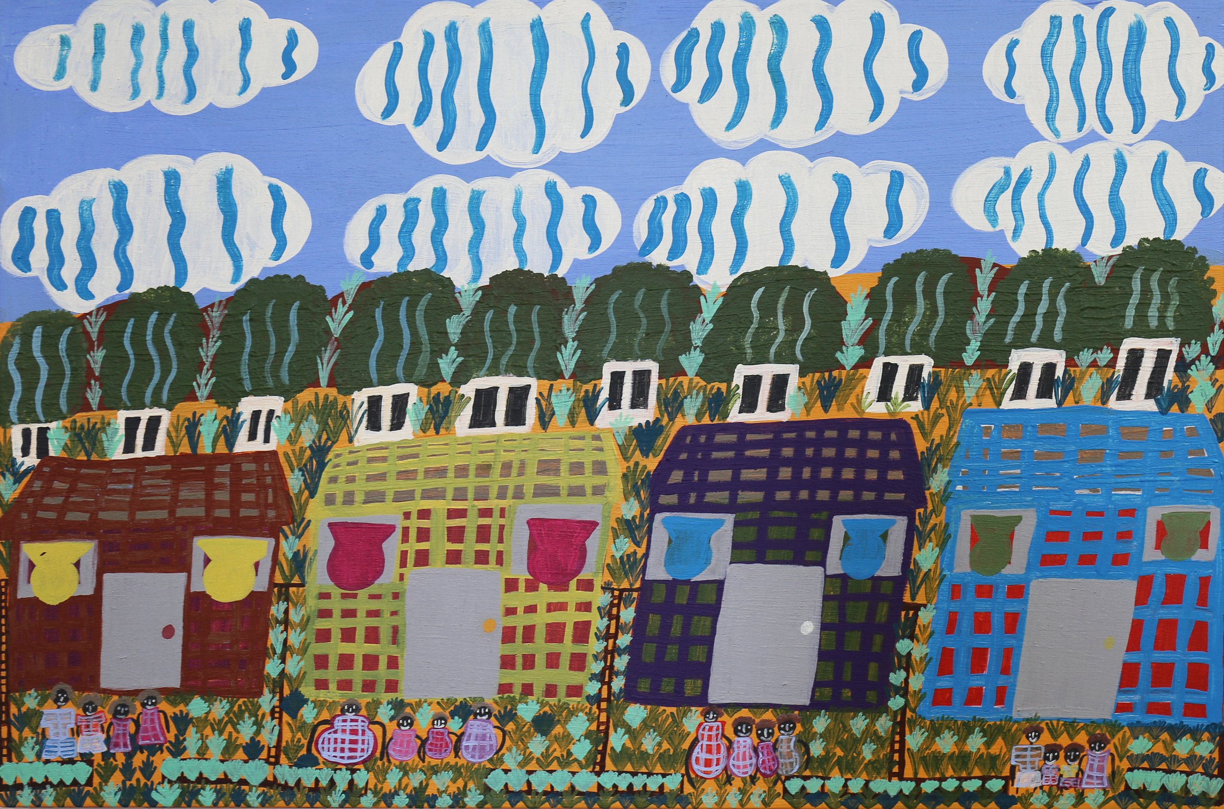 Ingrid Williams / Four Houses in Hermannsburg