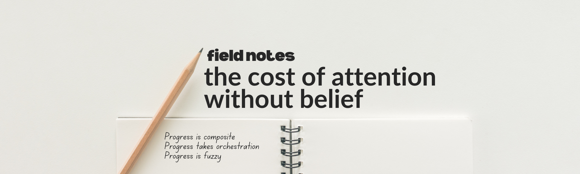 Field notes: The cost of attention without belief