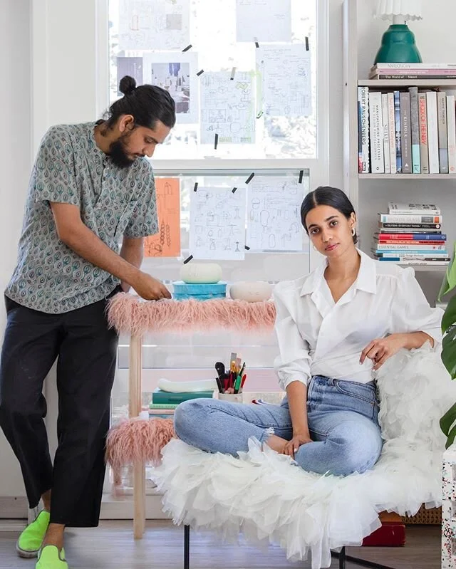 ON THE BLOG &bull; I speak to the charming Palaash &amp; Utharaa of @soft.geometry. Inspired by a shared aesthetic for pure geometries and in part by their own personalities, these two are taking a stand against big, bold, fast and perfect. Read the 