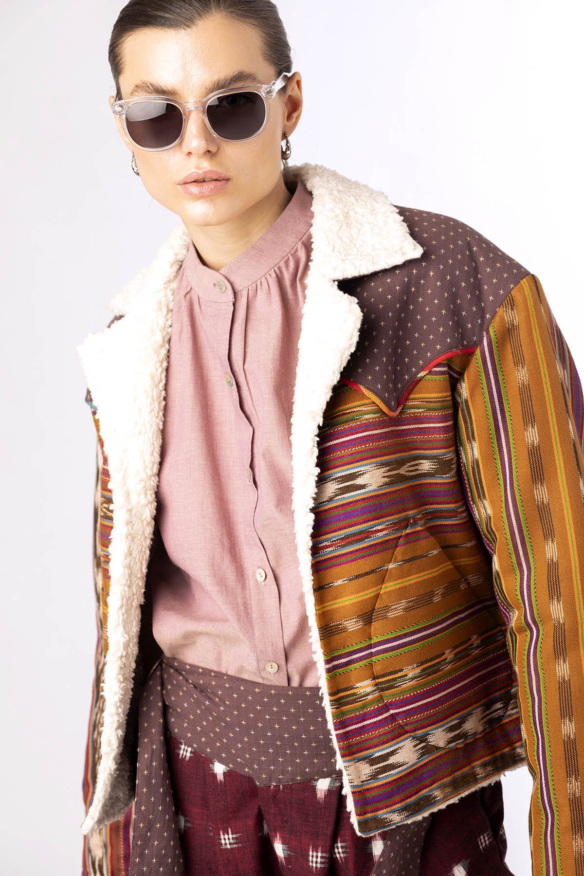 Sundowner Ochre Ikat Jacket Sample
