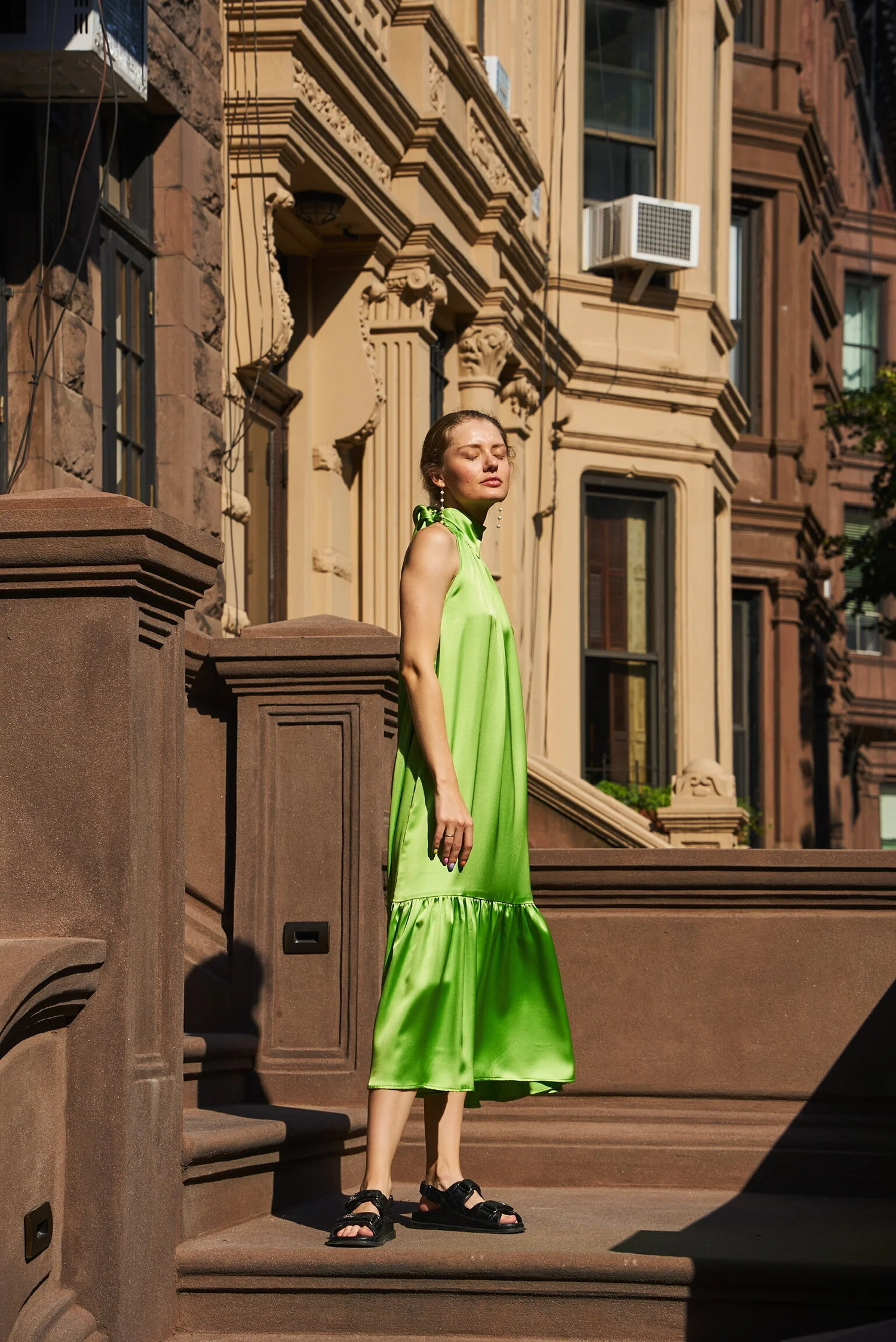 Neon high neck dress hotsell