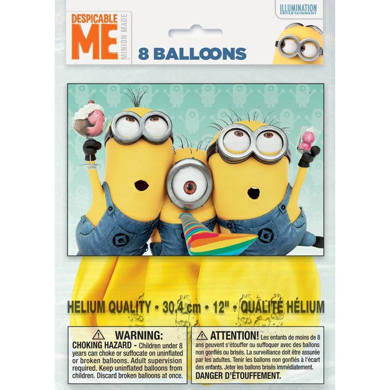 Despicable Me 12%22 Balloons Pack (Pack of 8) .jpeg