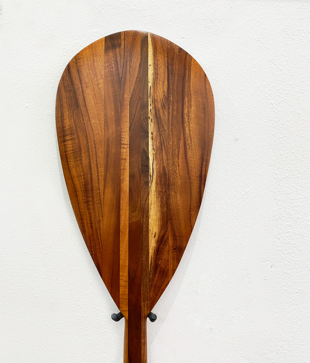 60 Premium Hawaiian Classic Walnut Wood Paddle. Outrigger Canoe Paddle.  Straight Shaft(