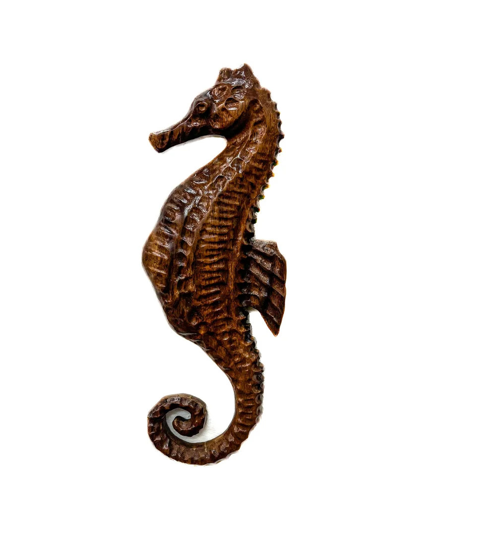 Seahorses Wood Sculpture. Made it 100% in Hawaii — RK Woods