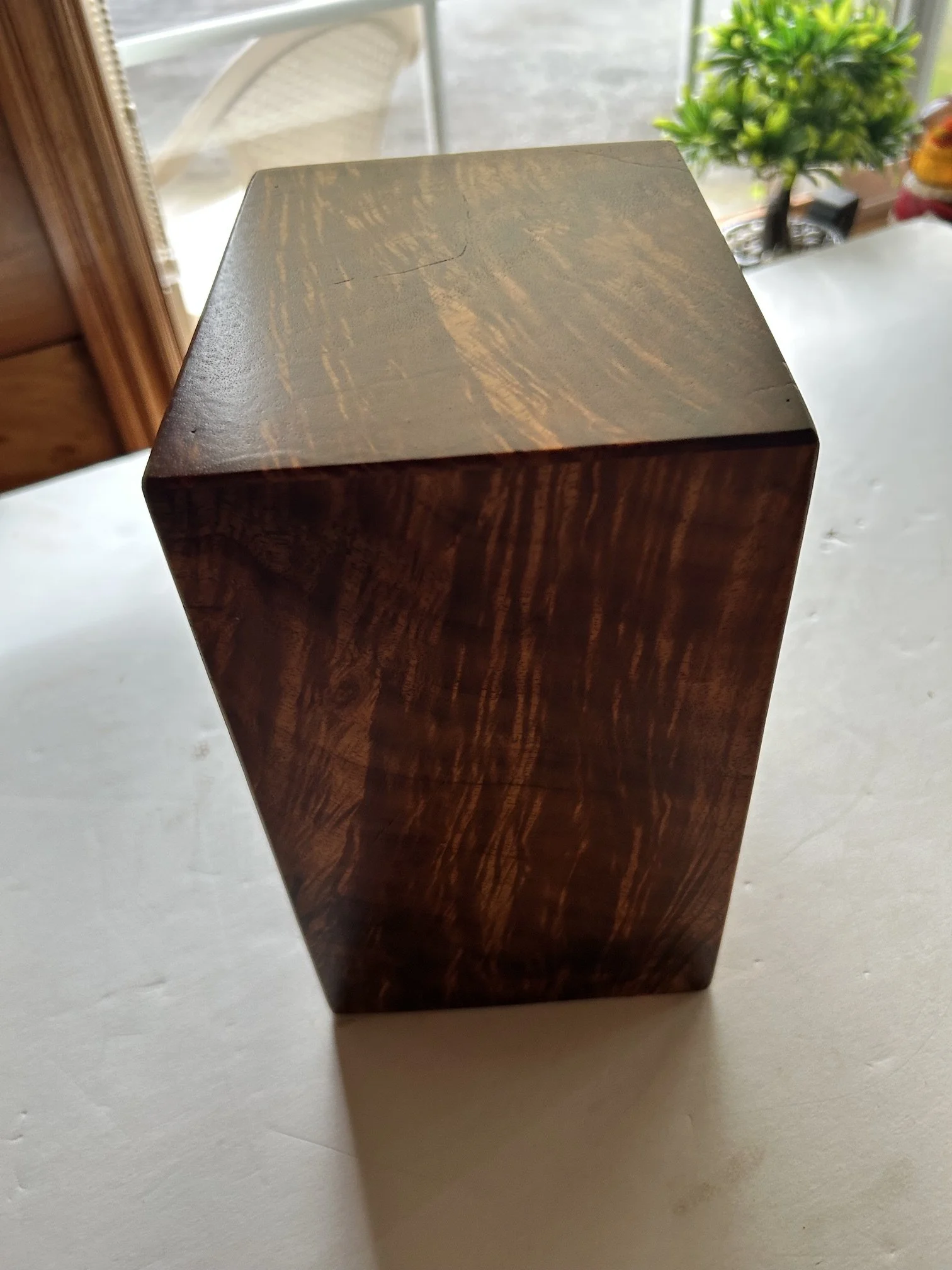 Unusual and Beautiful Curly Koa Urn
