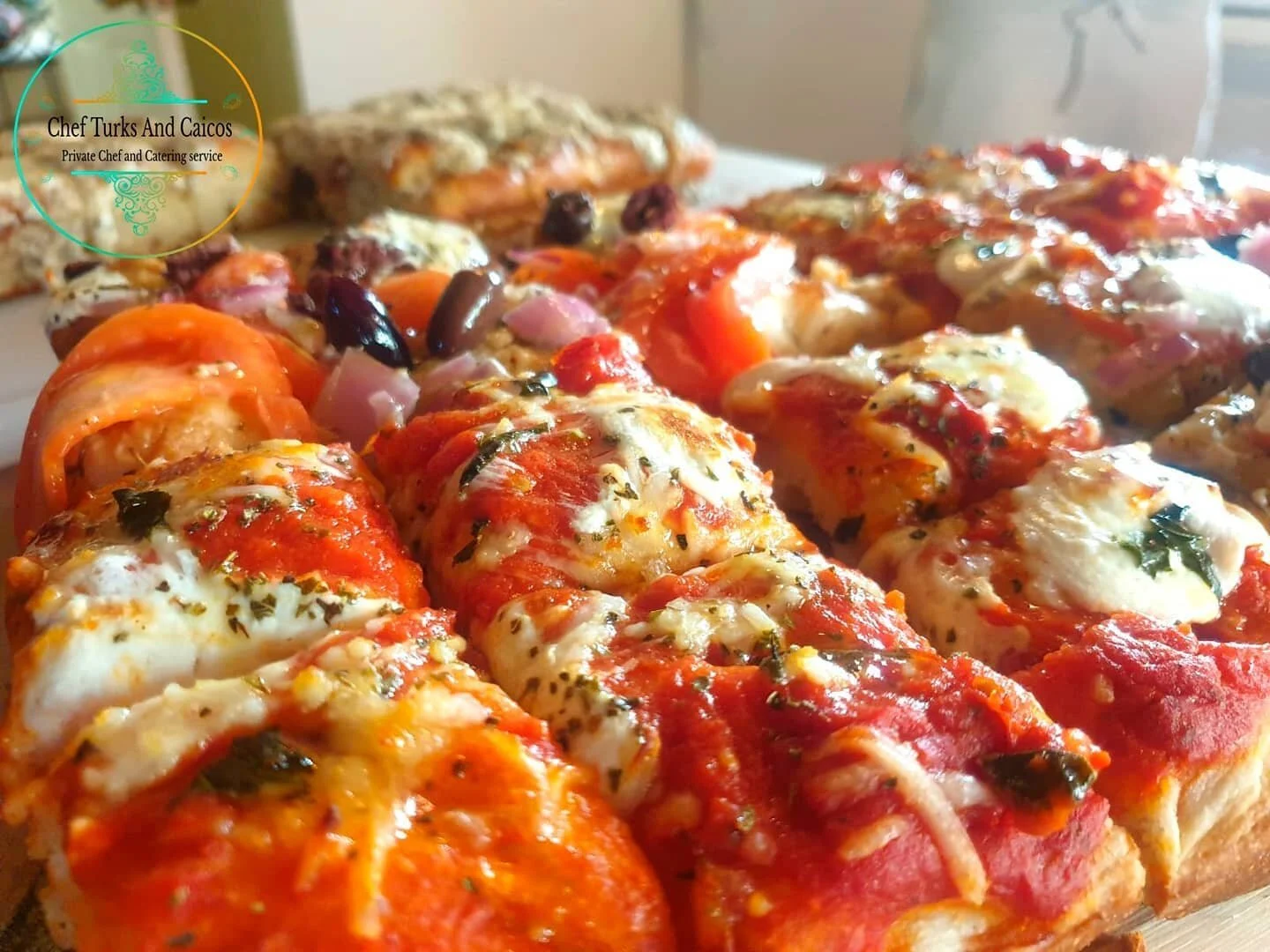 When we talk about Artisan, we truly mean made from scratch!
From Tiny Crust to soft bubbling dough, we can satisfy all your pizza's preferences!
CHEF TURKS AND CAICOS!

Follow us!
Web.
https://chefturksandcaicos.com/

Instagram
https://www.instagram