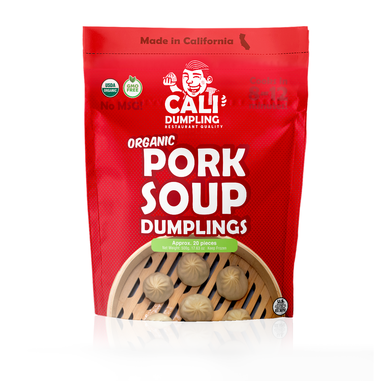 Organic Pork Soup Dumplings (20 pcs) — Cali Dumpling - SoCal